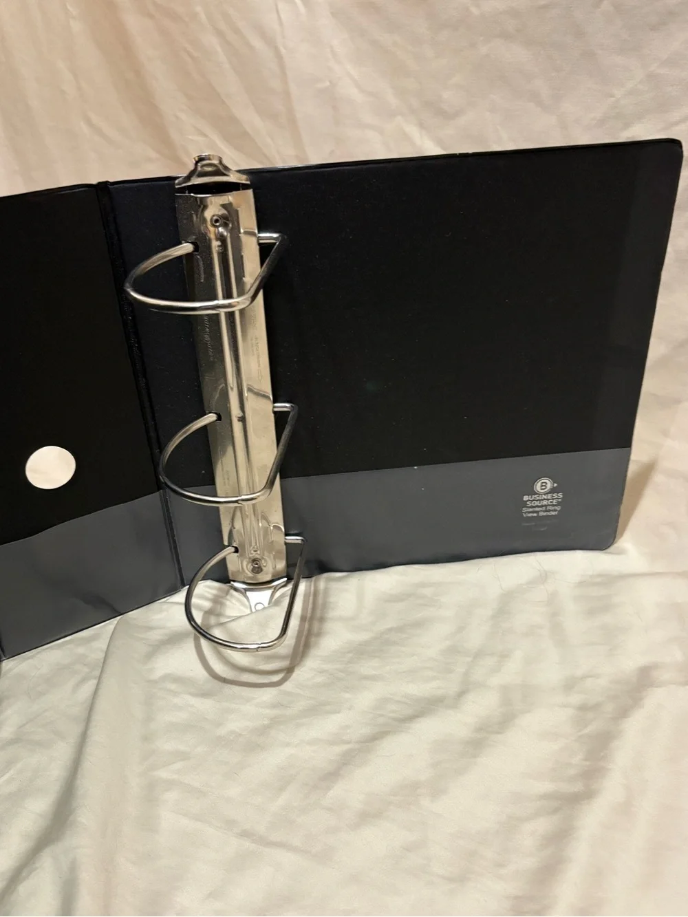 Set of 4 - Black & White 3-Ring Binders - 2.5”- 4”